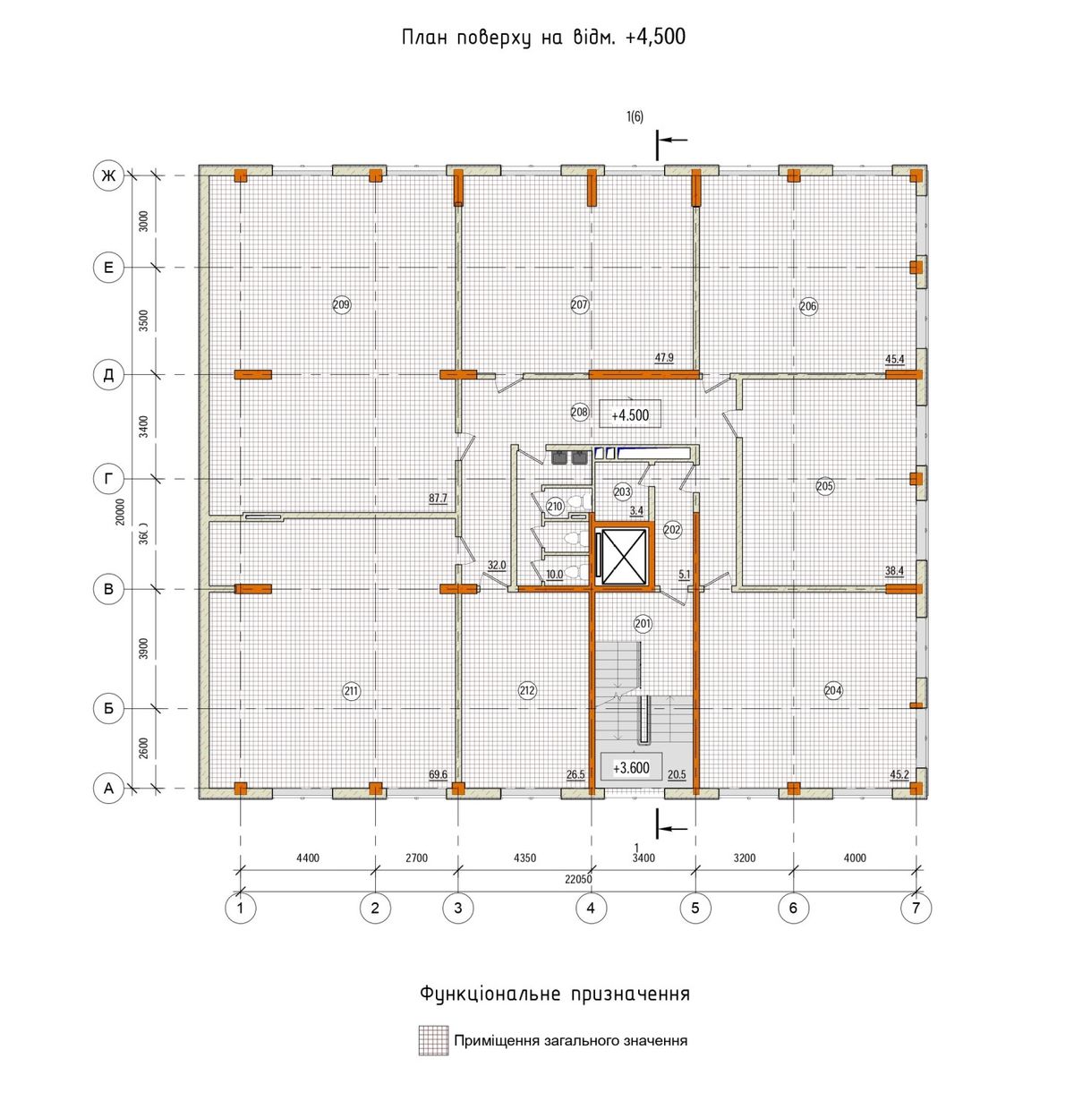 План поверху • Этажи • Поверхи: 2