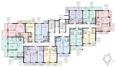 План поверху • Блок Б • Поверхи: 6