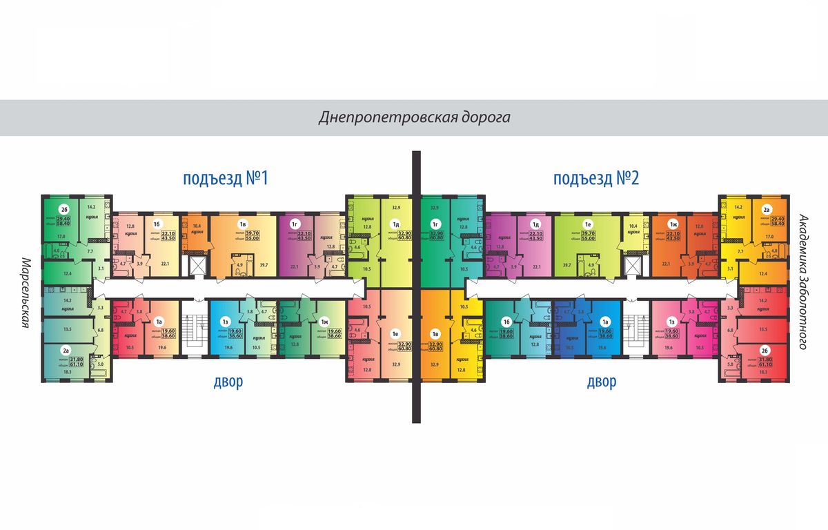План поверху • Секция 1.