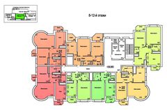 План поверху • Секция А • Поверхи: 8-12