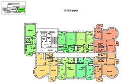План поверху • Секция Б • Поверхи: 13-16