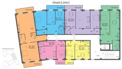 План поверху • Секция 3 (Типовой этаж)