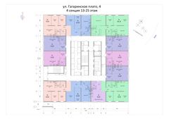 План поверху • Секция 4 • Поверхи: 13-25