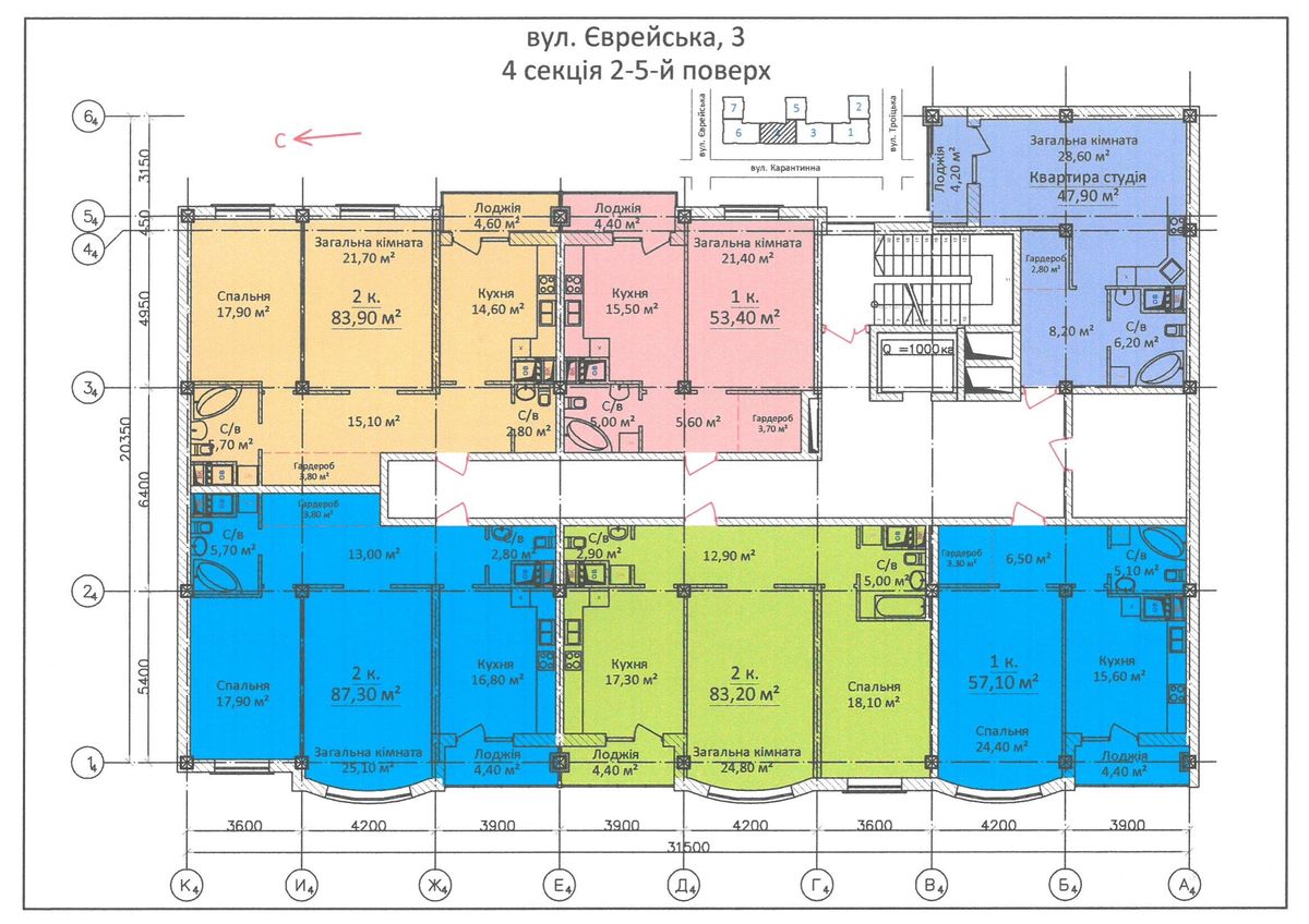 План поверху • Секция 4