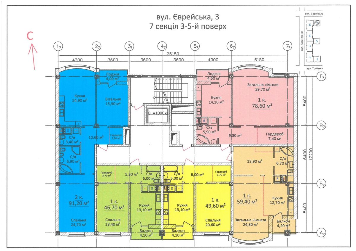 План поверху • Секция 7