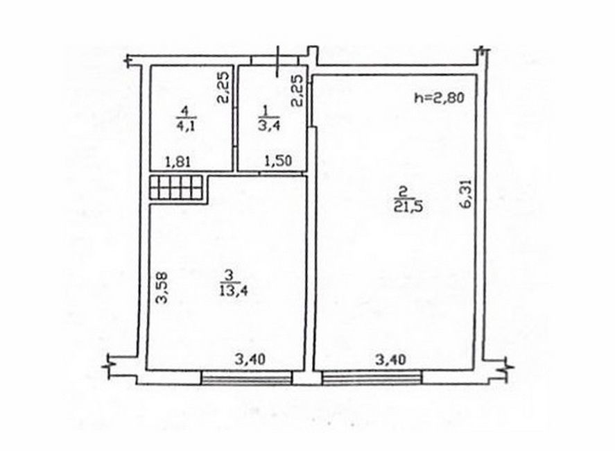 Однокімнатна квартира на Говорова (Добровольців) вул.