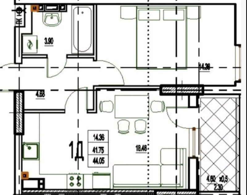 Квартира на Фонтанська дорога вул.