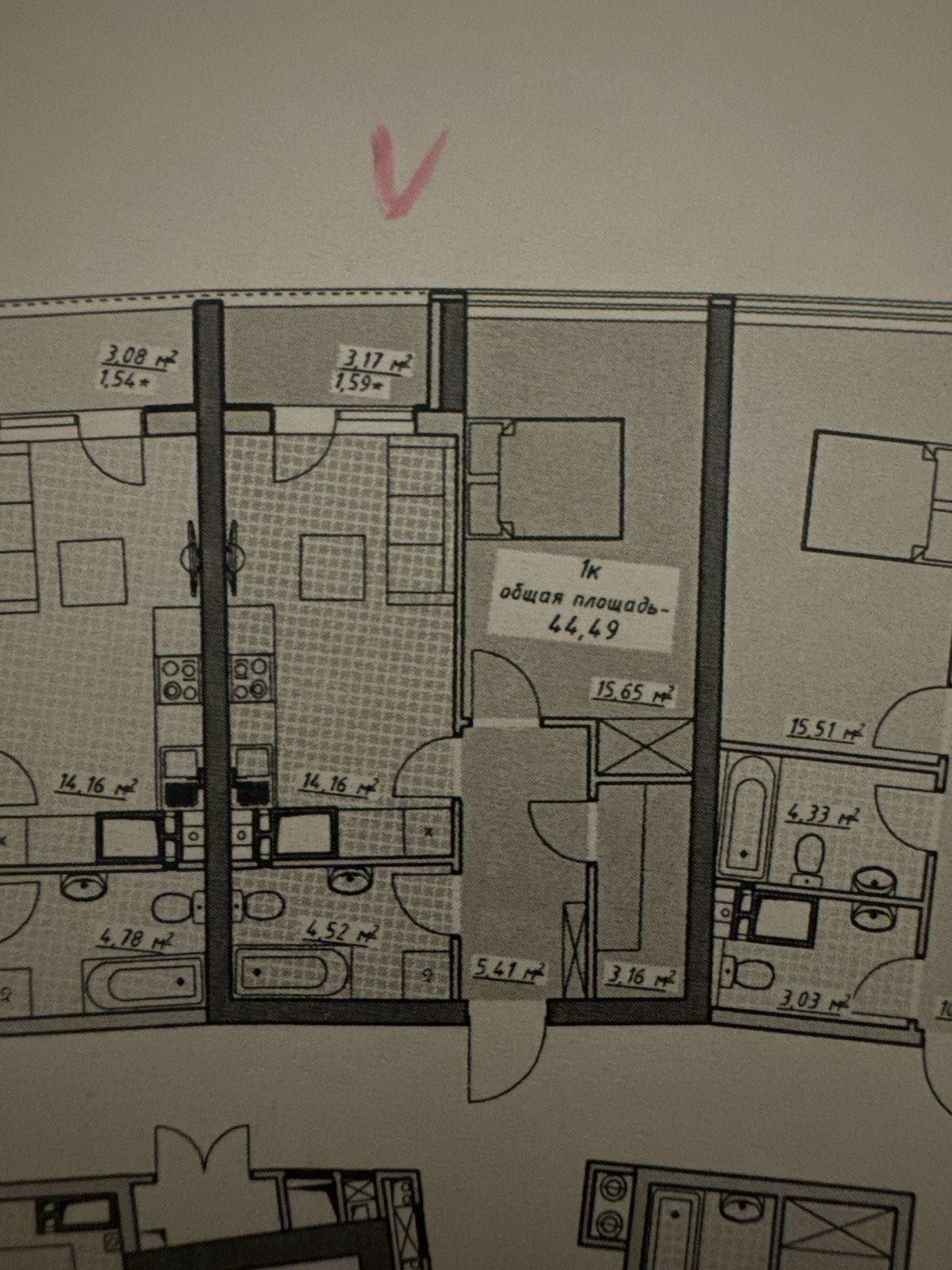 Квартира в Курортном пров.